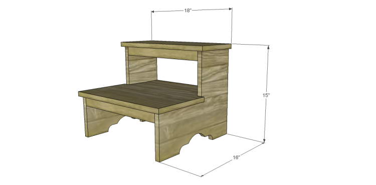 Free Plans To Build A Step Stool Designs By Studio C   Stool1 