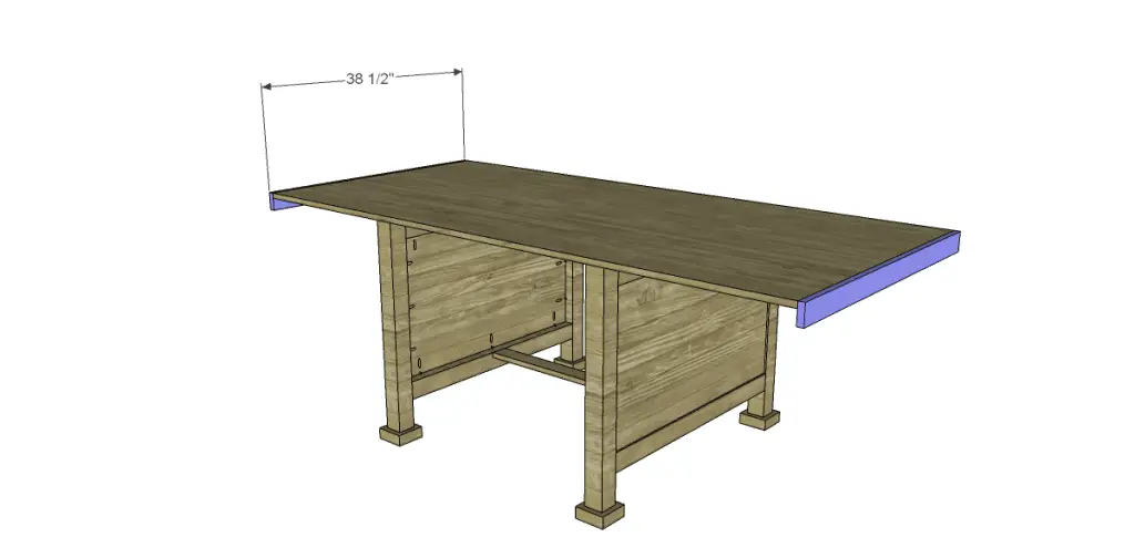 Free Plans to Build a Joss & Main Inspired Wesley Dining Table_Trim Side