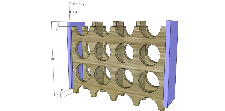 Free Plans to Build a Chesterton Wine Holder_Sides