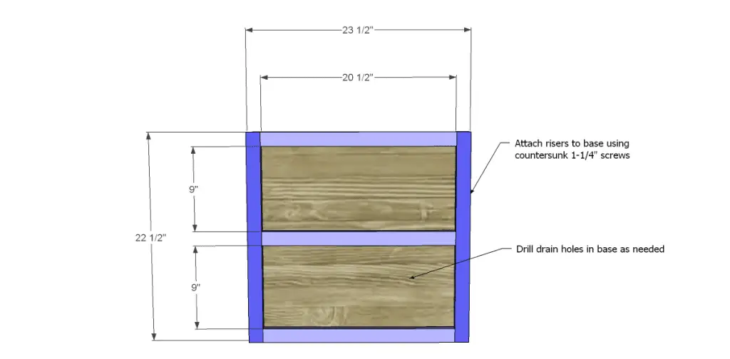 Free Plans to Build Robin's Planter Boxes_Base & Bottom