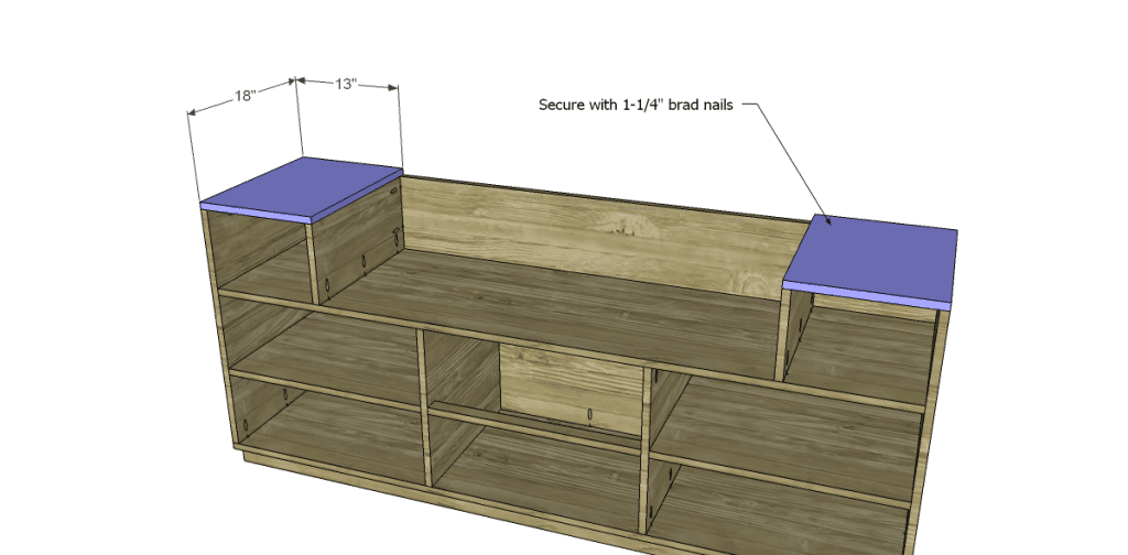 Free DIY Plans to Build a One Kings Lane Inspired Trix Media Cabinet (Large)_Tops