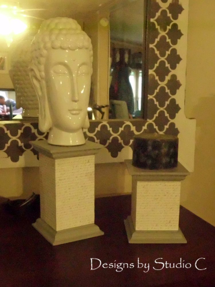 how to build decorative wood pedestals