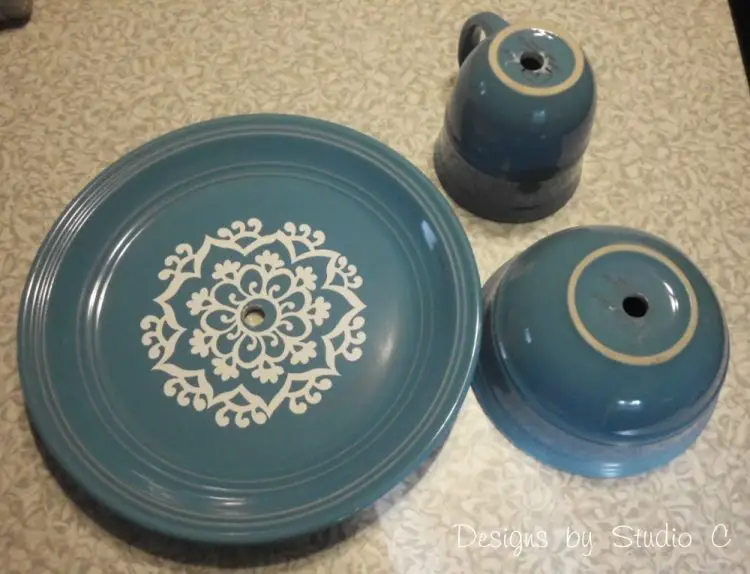 How to Make a Jewelry & Makeup Holder with Dinnerware SANY1980