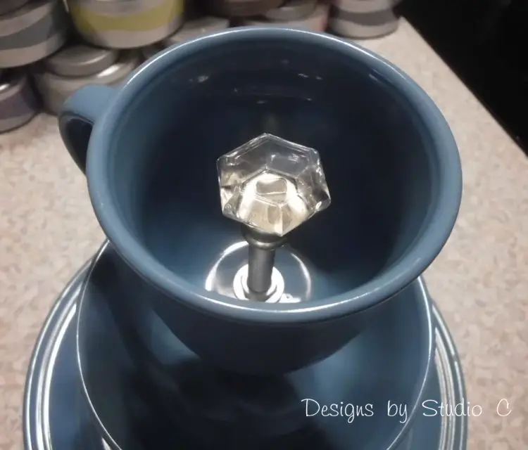 jewelry makeup holder dinnerware top of crystal knob