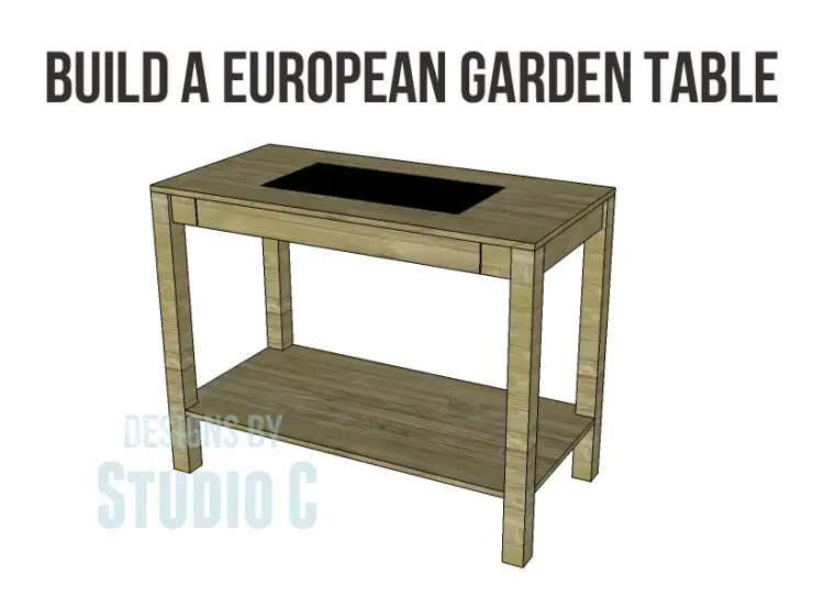 Free Plans to Build a Napa Style Inspired European Garden Table_Copy