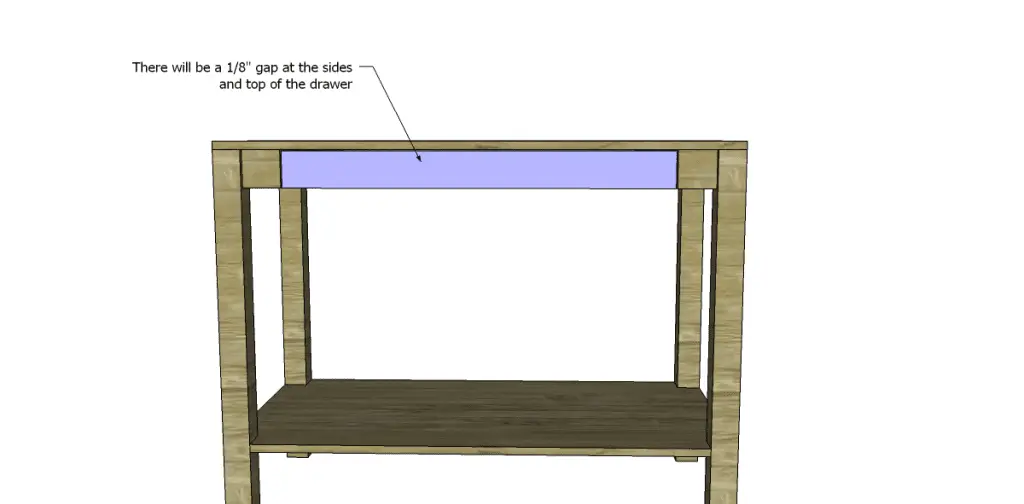 Free Plans to Build a Napa Style Inspired European Garden Table_Drawer