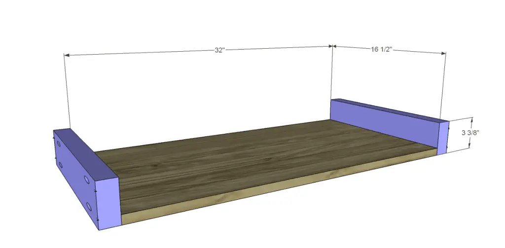 build a european garden table drawer bottom sides