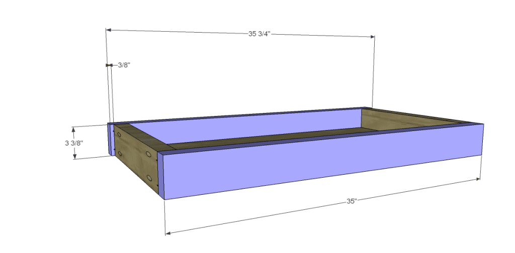 build a european garden table drawer front back
