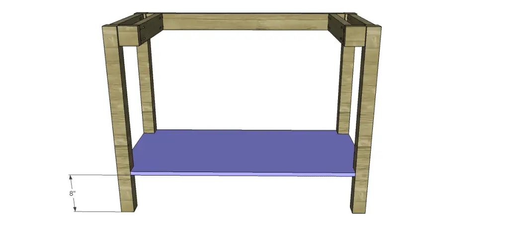 Free Plans to Build a Napa Style Inspired European Garden Table_Shelf 2