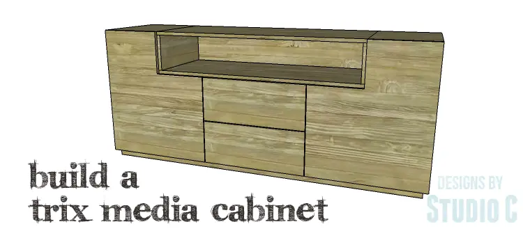 Free Plans to Build a One Kings Lane Inspired Trix Media Cabinet