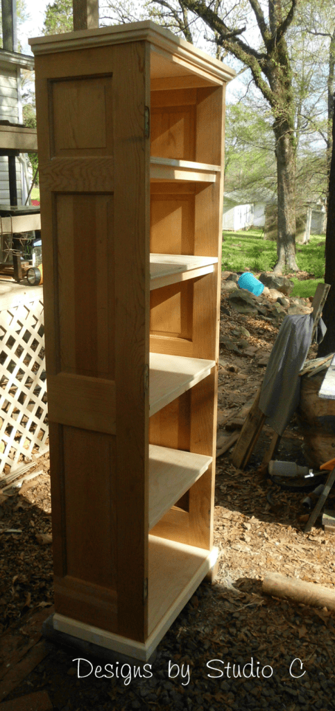 how to build a bookcase using an old door 2106