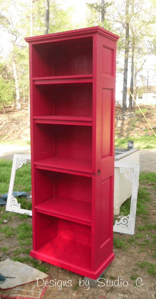 A Collection of DIY Plans to Build Bookcases_Old Door Bookcase
