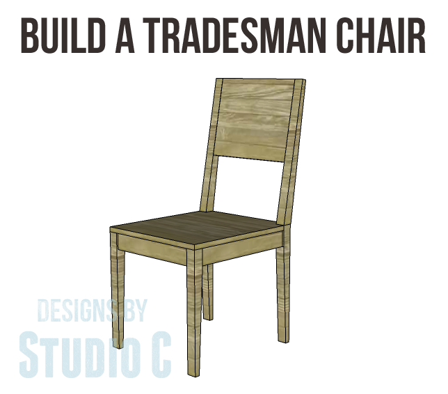 Free Plans to Build a World Market Inspired Tradesman Chair,build tradesman chair,DIY chair plans