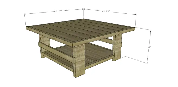 luberon coffee table dimensions