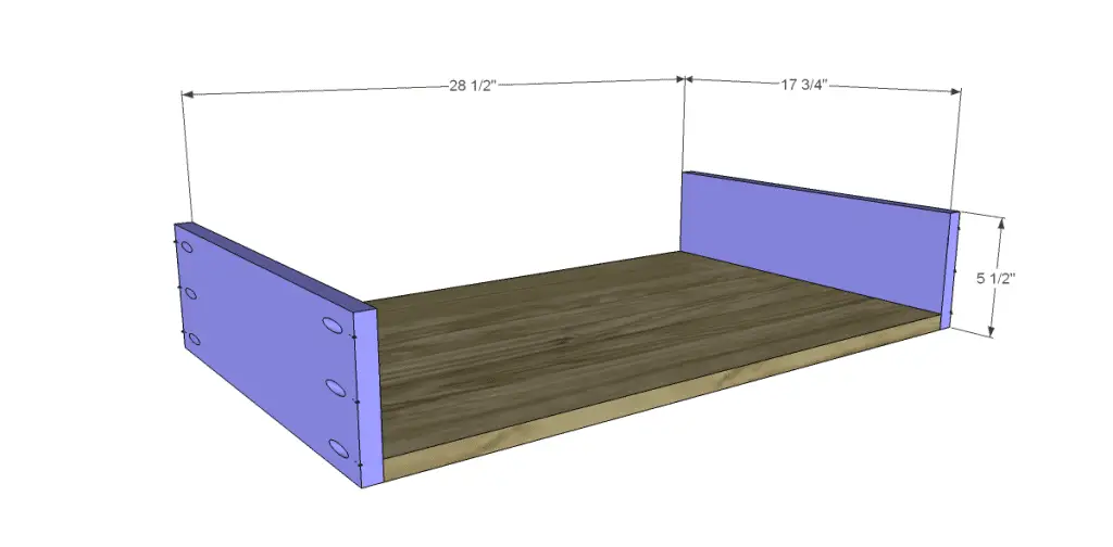 free plans to build a world market inspired ross coffee table _Drawer BS
