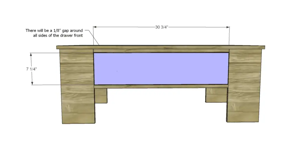 free plans to build a world market inspired ross coffee table _Drawer Front