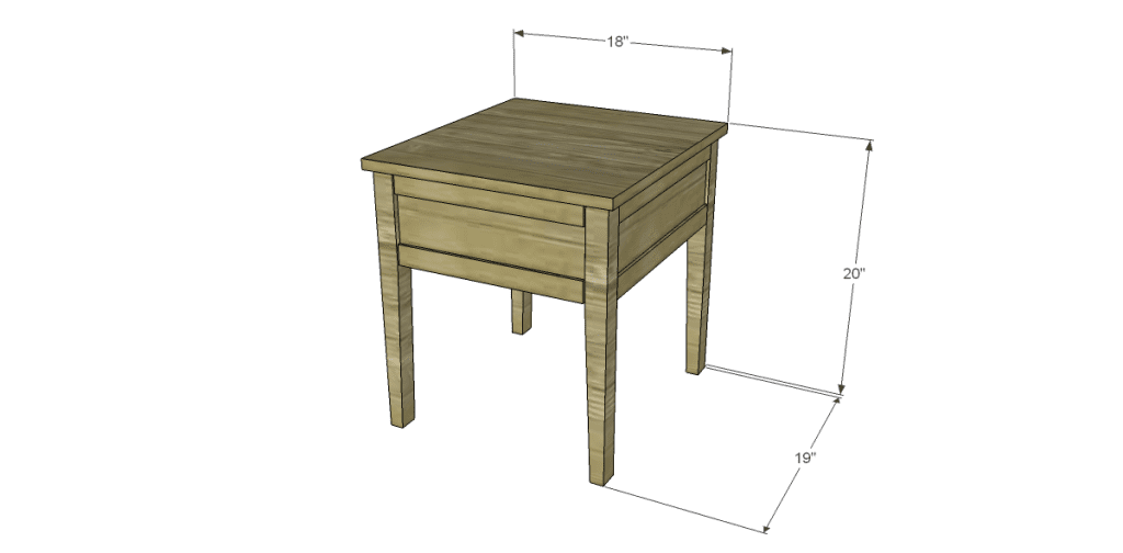 free plans to build a joss main inspired banyan end table