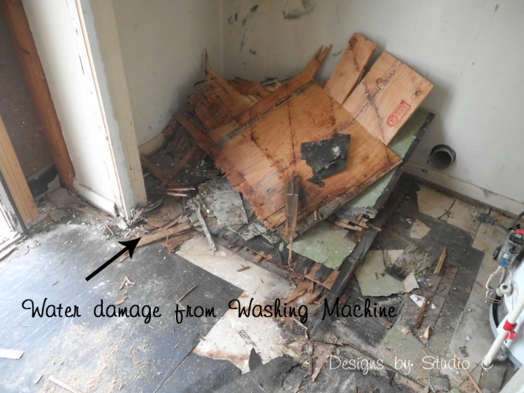 how to remove a subfloor damaged floor