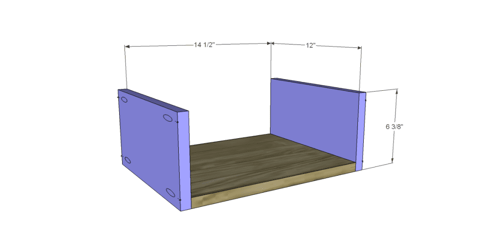 free plans to build a joss main inspired banyan console table_Drawer BS