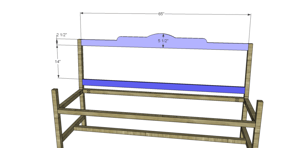 free plans to build a bench with arms_Back