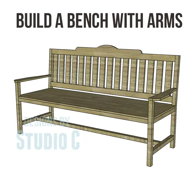 Free Plans to Build a Bench with Arms