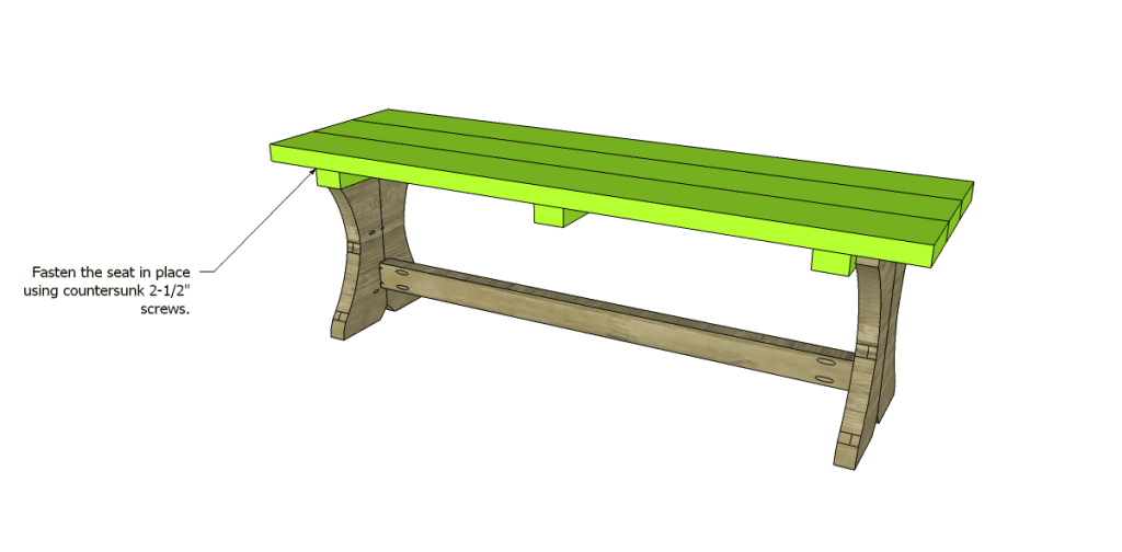 free plans to build a curvy bench_Seat