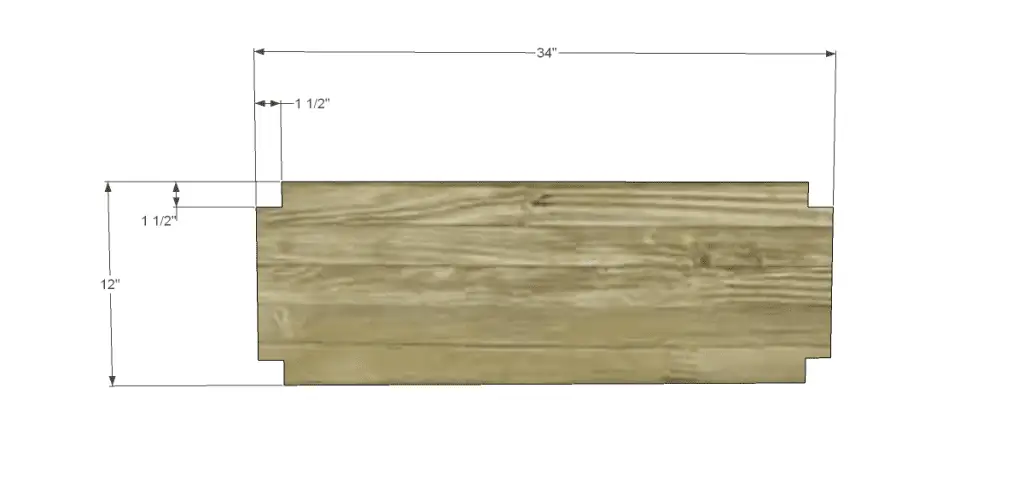 free plans to build an ll bean inspired large bench_Shelf 1