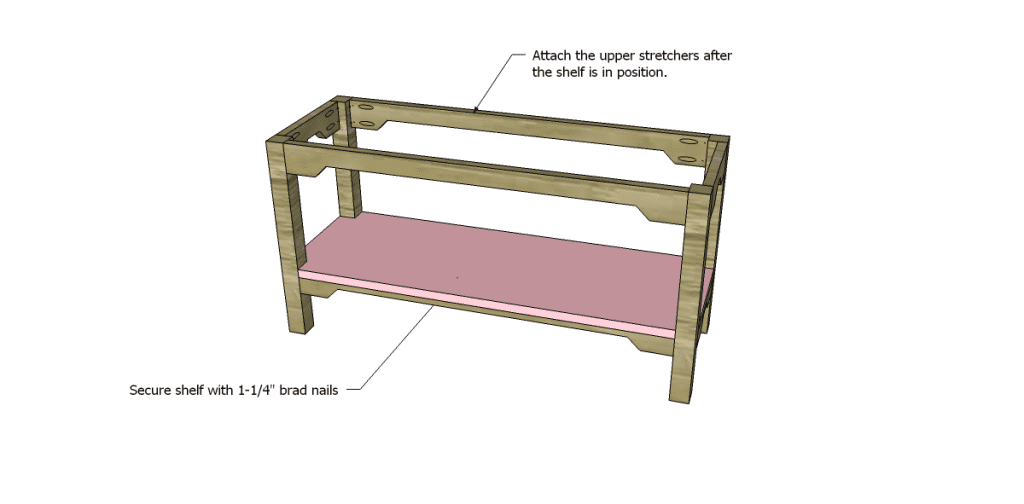 free plans to build an ll bean inspired large bench_Shelf 2