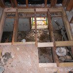 remove replace rotted wood floor joists