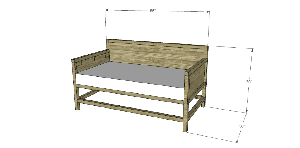 free plans to build a world market inspired raya daybed
