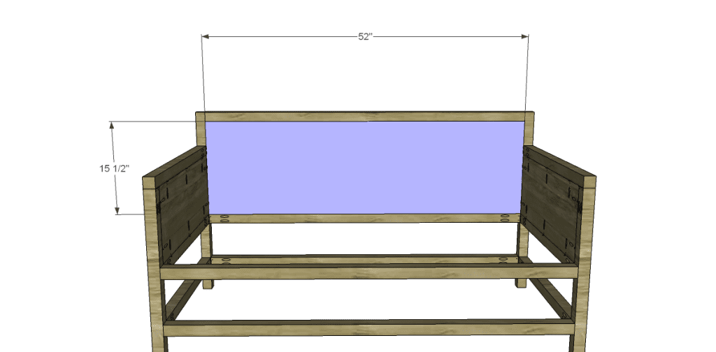 free plans to build a world market inspired raya daybed_Back Panel
