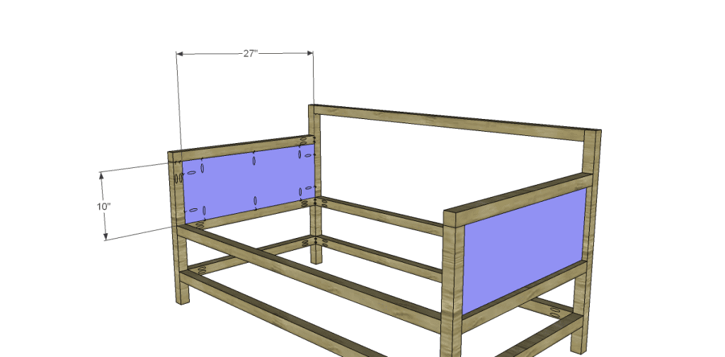 free plans to build a world market inspired raya daybed_Side Panels