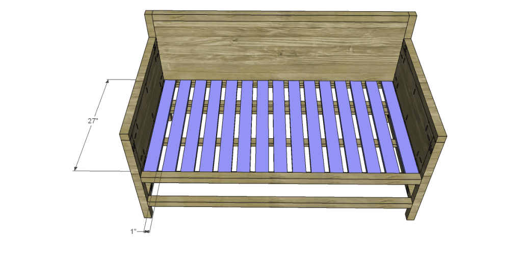 free plans to build a world market inspired raya daybed_Slats