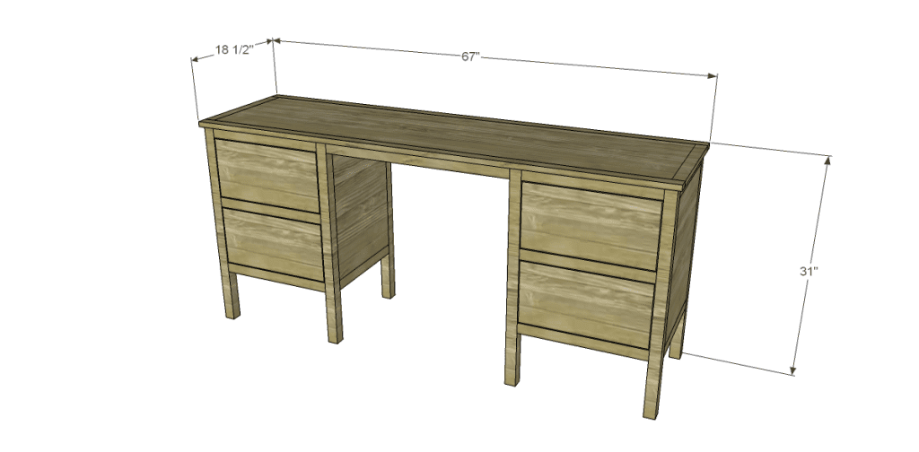 free plans to build a sereno desk
