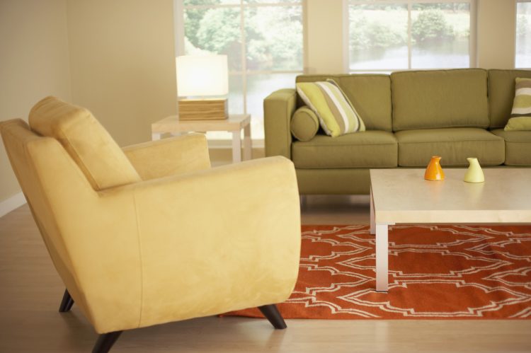 how to update your family living room cream chair and green sofa