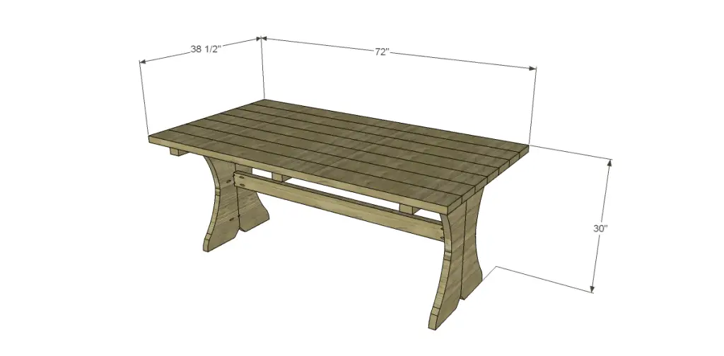 DIY Plans to Build Outdoor Furniture_Curvy Dining Table