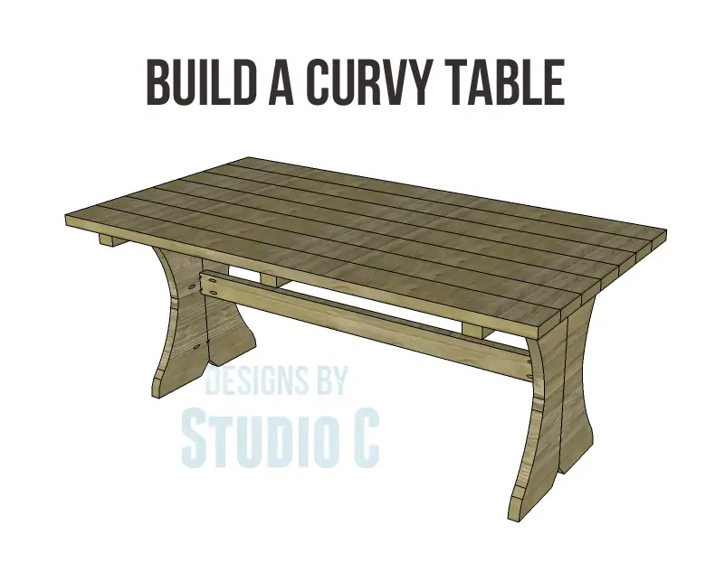Free Plans to Build a Curvy Dining Table