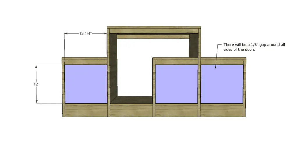 free plans to build a marconi media console_Doors