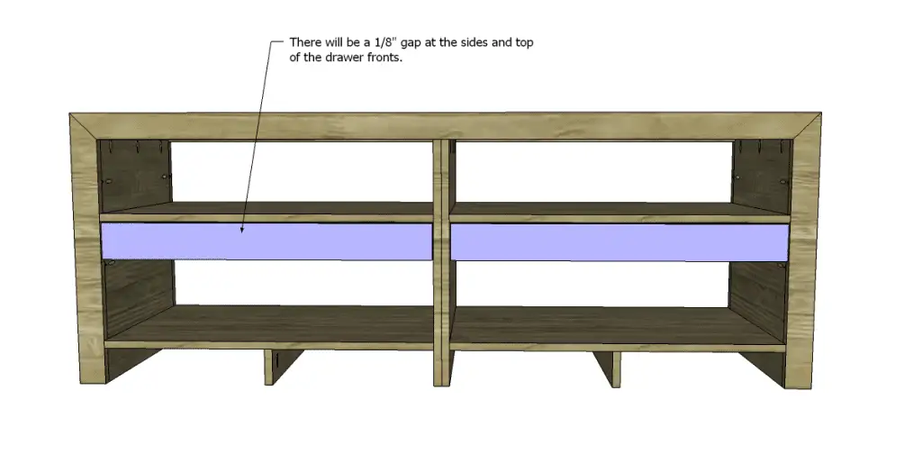 free plans to build a Mariposa Media Console_Drawers