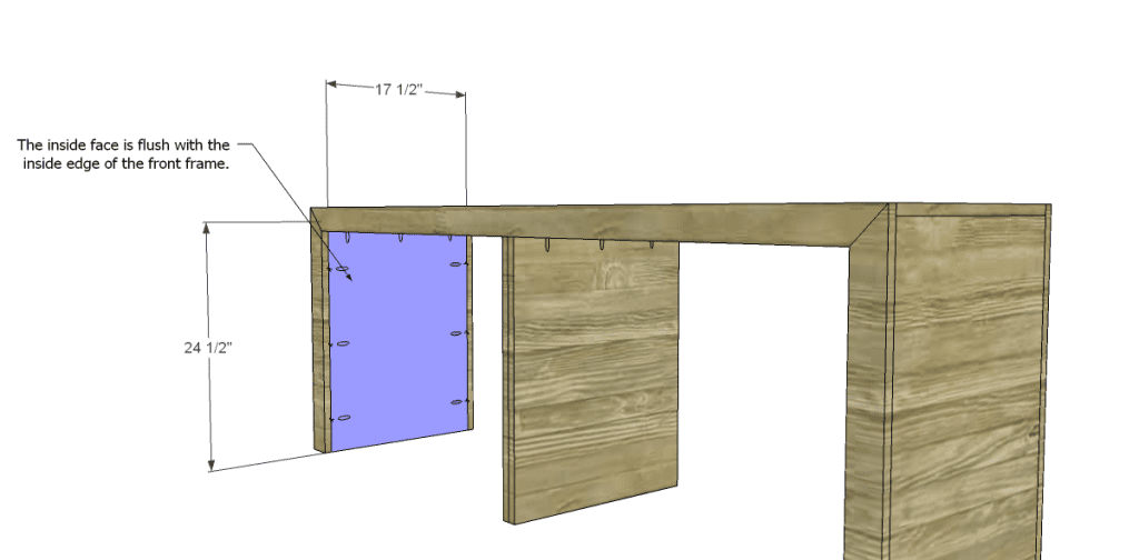free plans to build a Mariposa Media Console_Inner Sides