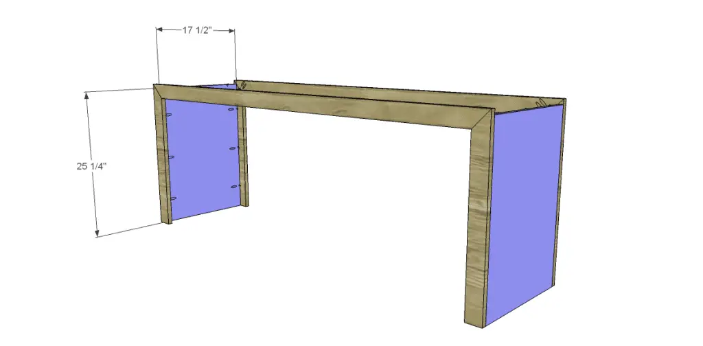 free plans to build a Mariposa Media Console_Sides