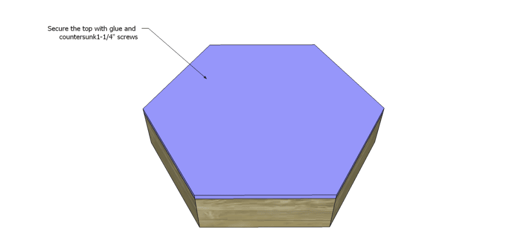 free DIY woodworking plans to build an Armelle ottoman_Top