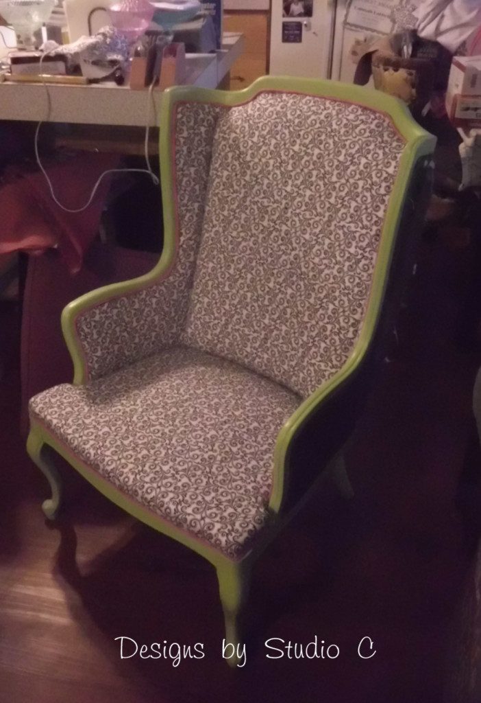 My Fantastic Chair Makeover painted frame