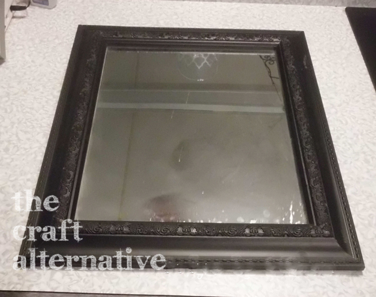 Quick and Cute Mirror Update tape off glass