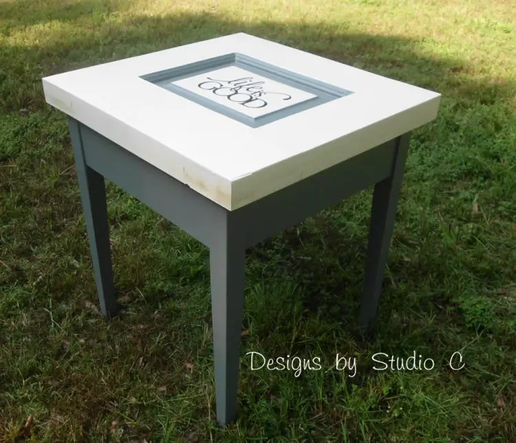 How to Make a Side Table with Parts from an Old Door SANY2296