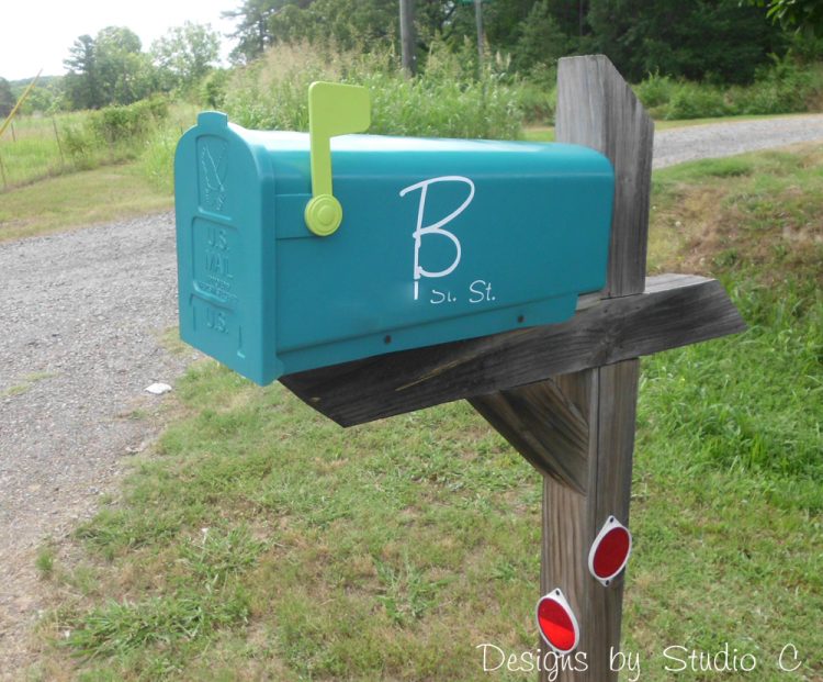 collection of mailbox upgrades bright blue paint