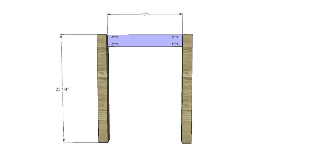 free plans to build a brooklyn bar stool_Front Frame