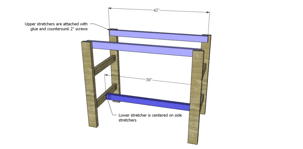 free plans to build a brooklyn table_Stretchers