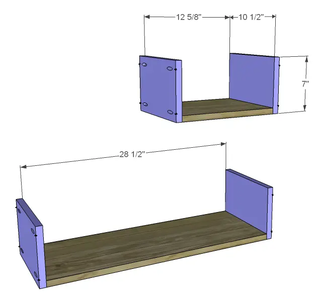 free DIY woodworking plans to build a plain dresser_Drawer BS