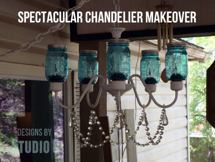 spectacular chandelier makeover complete